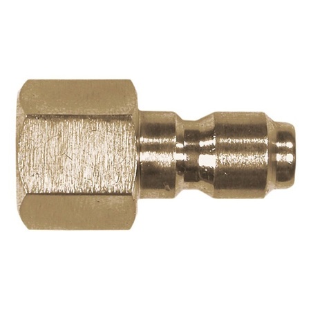 VALLEY INDUSTRIES Plug, 3/8 in Connection, Quick Connect x FNPT, Steel, Plated PK-85300104